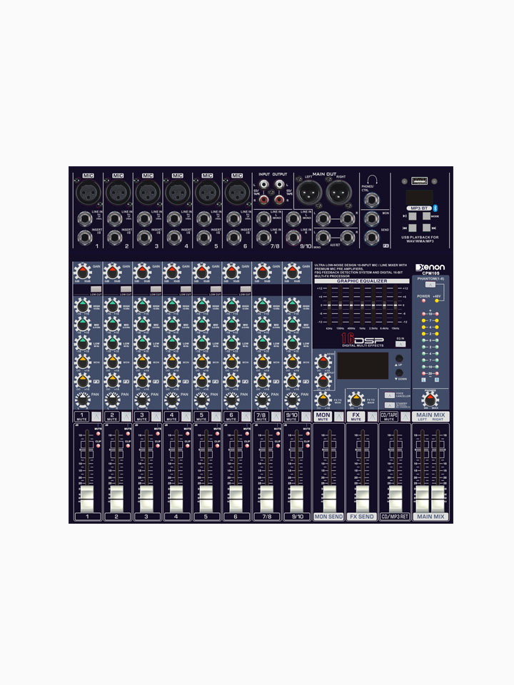 Xenon 10 Channel Professional Mixer